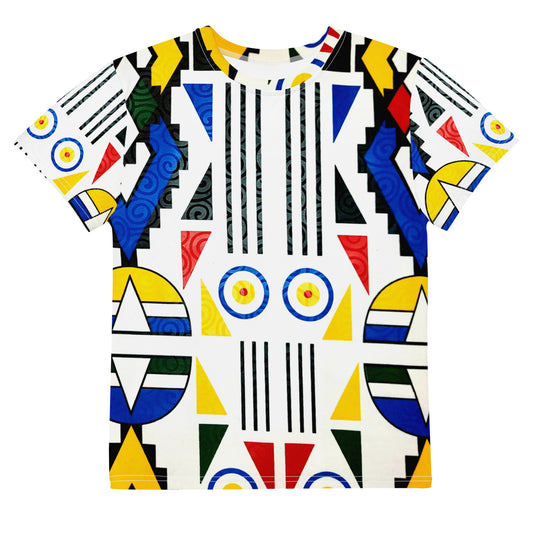 Ndebele Print Youth crew neck t-shirt