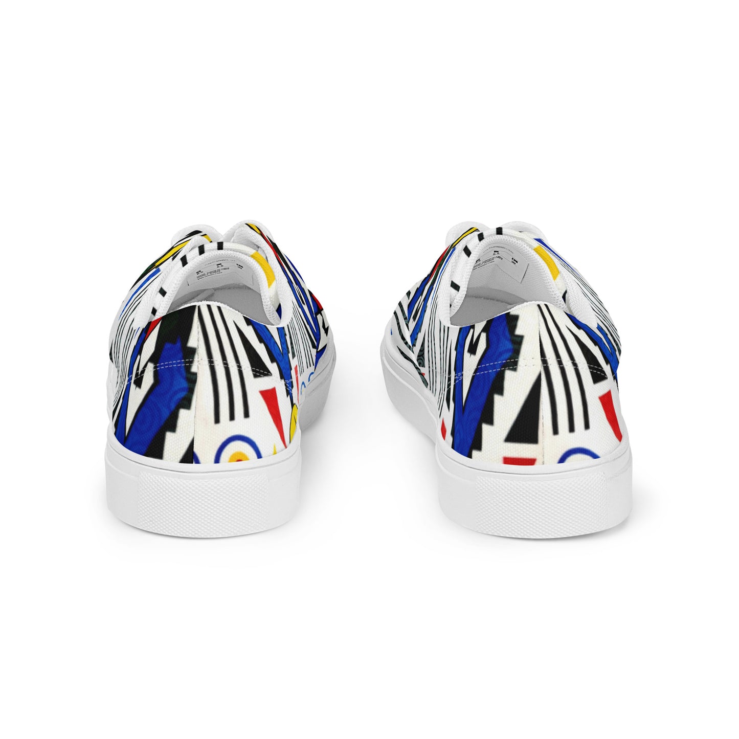 Ndebele Print Women’s lace-up canvas shoes